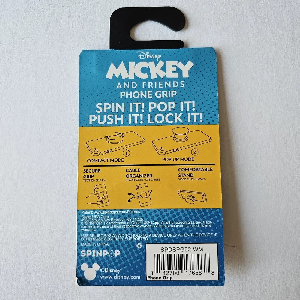 SpinPop Phone Grip & Stand - MICKEY MOUSE (DISNEY)